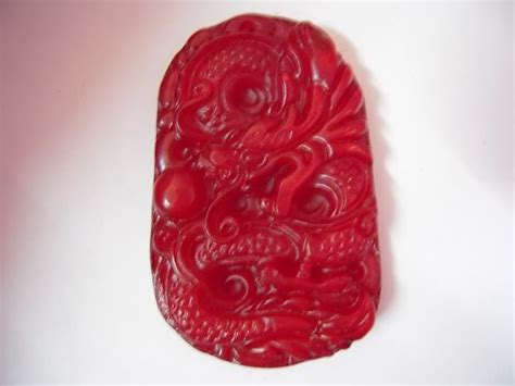 Shipment blood jade amulet